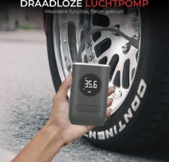 DynaBright Compressor - Luchtpomp - 4 Opzetstukken - 4000mAh - Compressor Bandenpomp - Luchtcompressor - Elektrische Fietspomp - Led Licht - Auto/Fiets/Motor/Ballen/Scooter/Luchtbed - Draagbaar -Makita || Merkloos || Stanley Verkoopwinkel 1200x1153 7