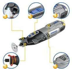 Dremel 8220JF Multitool - 45 Accessoires En Koffer - Met Accu En Lader -Makita || Merkloos || Stanley Verkoopwinkel 1200x1155 7