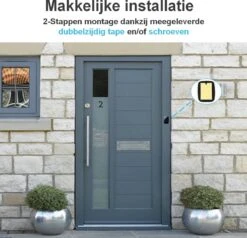 Santel Draadloze Deurbel Met 2 Ontvangers – Deurbel Draadloos - Deurbellen – Wireless Doorbell - IP44 Waterdicht -Makita || Merkloos || Stanley Verkoopwinkel 1200x1156 16