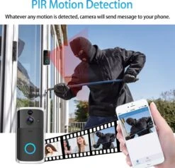 Merkloos LBP Video Deurbel Met HD Camera En Wifi - Zwart - Draadloos - Met Gong, 3 Oplaadbare Batterijen En 32GB Geheugenkaart 13 Merkloos LBP Video Deurbel Met HD Camera En Wifi - Zwart - Draadloos - Met Gong, 3 Oplaadbare Batterijen En 32GB Geheugenkaart -Makita || Merkloos || Stanley Verkoopwinkel 1200x1157 15