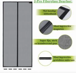 J-Pro Magnetisch Vliegengordijn - High Quality Glasvezel Deurhor - Deurgordijn - 210 X 91 Cm - Grijs -Makita || Merkloos || Stanley Verkoopwinkel 1200x1157 26