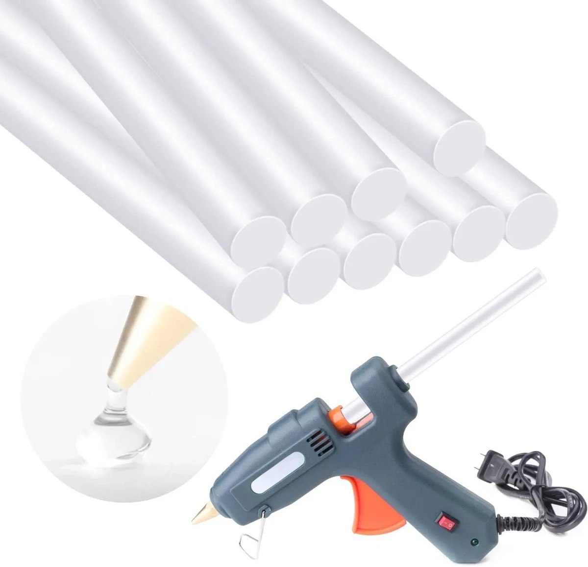 RENALUX - Lijmpistool Vullingen 7 Mm Mega Deal - 2x Zo Veel! Dubbele Lengte Van 20 CM - Lijmpatronen 7 Mm - Lijmsticks 7 Mm - Lijmpistool Patronen - 500 Gram Mega Pack 5 RENALUX - Lijmpistool Vullingen 7 Mm Mega Deal - 2x Zo Veel! Dubbele Lengte Van 20 CM - Lijmpatronen 7 Mm - Lijmsticks 7 Mm - Lijmpistool Patronen - 500 Gram Mega Pack - Afbeelding 5