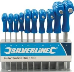 SILVERLINE Inbus Sleutel Hex – 10 Delig – T Greep – 2 T/m 10 Mm 20 SILVERLINE Inbus Sleutel Hex – 10 Delig – T Greep – 2 T/m 10 Mm -Makita || Merkloos || Stanley Verkoopwinkel 1200x1159