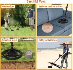 Metaaldetector - Verstelbaar 107/134cm - NL E-Handleiding - Metaaldetector Voor Kinderen & Volwassenen - Ingebouwde Pinpointer - Inclusief Combi Schep/pikhouweel & Koptelefoon! -Makita || Merkloos || Stanley Verkoopwinkel 1200x1160 4
