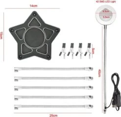 Allteq - Derde Hand - Soldeerhulp - Loep - 3/5x Vergroting - 5 Krokodilklemmen - Led -Makita || Merkloos || Stanley Verkoopwinkel 1200x1163 11