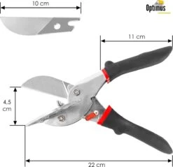 Optimus Professionele Plintenschaar / Verstekschaar 45°-135° - Verbeterd Model - RVS - Plintentang - Plintenknipper - Laminaatknipper -Makita || Merkloos || Stanley Verkoopwinkel 1200x1163 3
