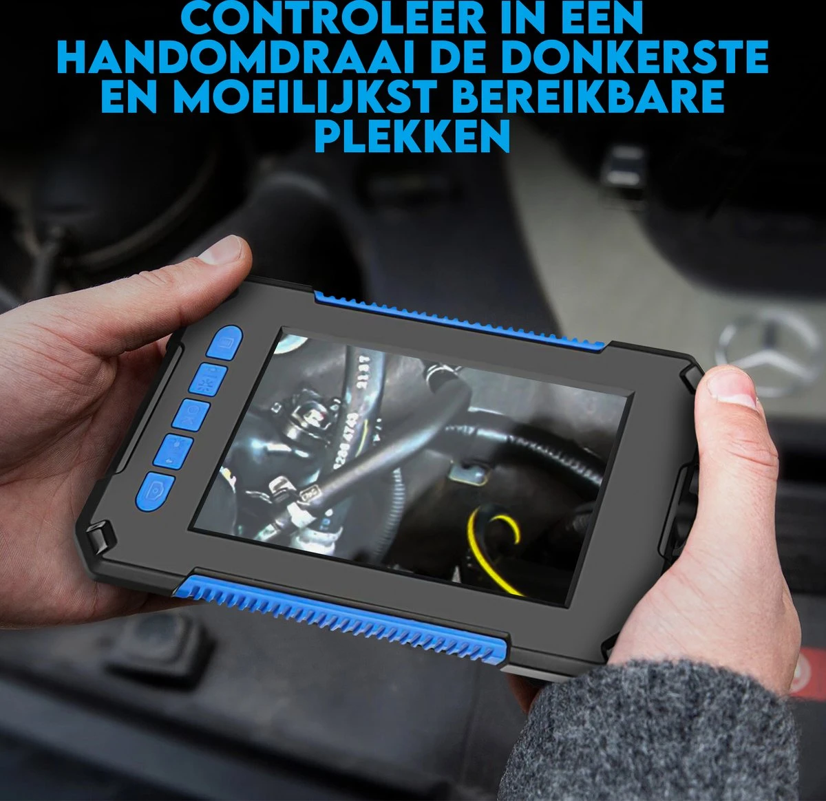 Looki Endoscoop Met Scherm 5M + GRATIS 32GB SD-kaart - Inspectie Camera – 1080P LED Verlichting – 4.3 Inch Scherm – 8 Mm Dik - IP67 Waterdicht 9 Looki Endoscoop Met Scherm 5M + GRATIS 32GB SD-kaart - Inspectie Camera – 1080P LED Verlichting – 4.3 Inch Scherm – 8 Mm Dik - IP67 Waterdicht - Afbeelding 9