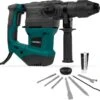 VONROC Boorhamer 1800W – 6 Joule – SDS Plus – 4 Functies – Incl. 3 SDS-plus Boren En 2 SDS-plus Beitels