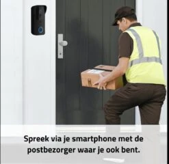 Cless - Deurbel Met Camera - Inclusief Chime - Draadloze Deurbel - Video Deurbel - Zwart -Makita || Merkloos || Stanley Verkoopwinkel 1200x1167 27