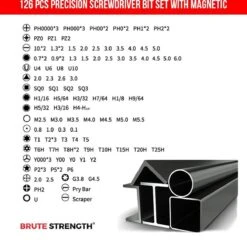 Brute Strength - 126 Delige Precisie Schroevendraaierset Magnetisch - Universeel - Magnetisch - Gereedschapset- Schroevendraaiers - Bitset Met Torx - Cadeau Voor Man -Makita || Merkloos || Stanley Verkoopwinkel 1200x1168 3