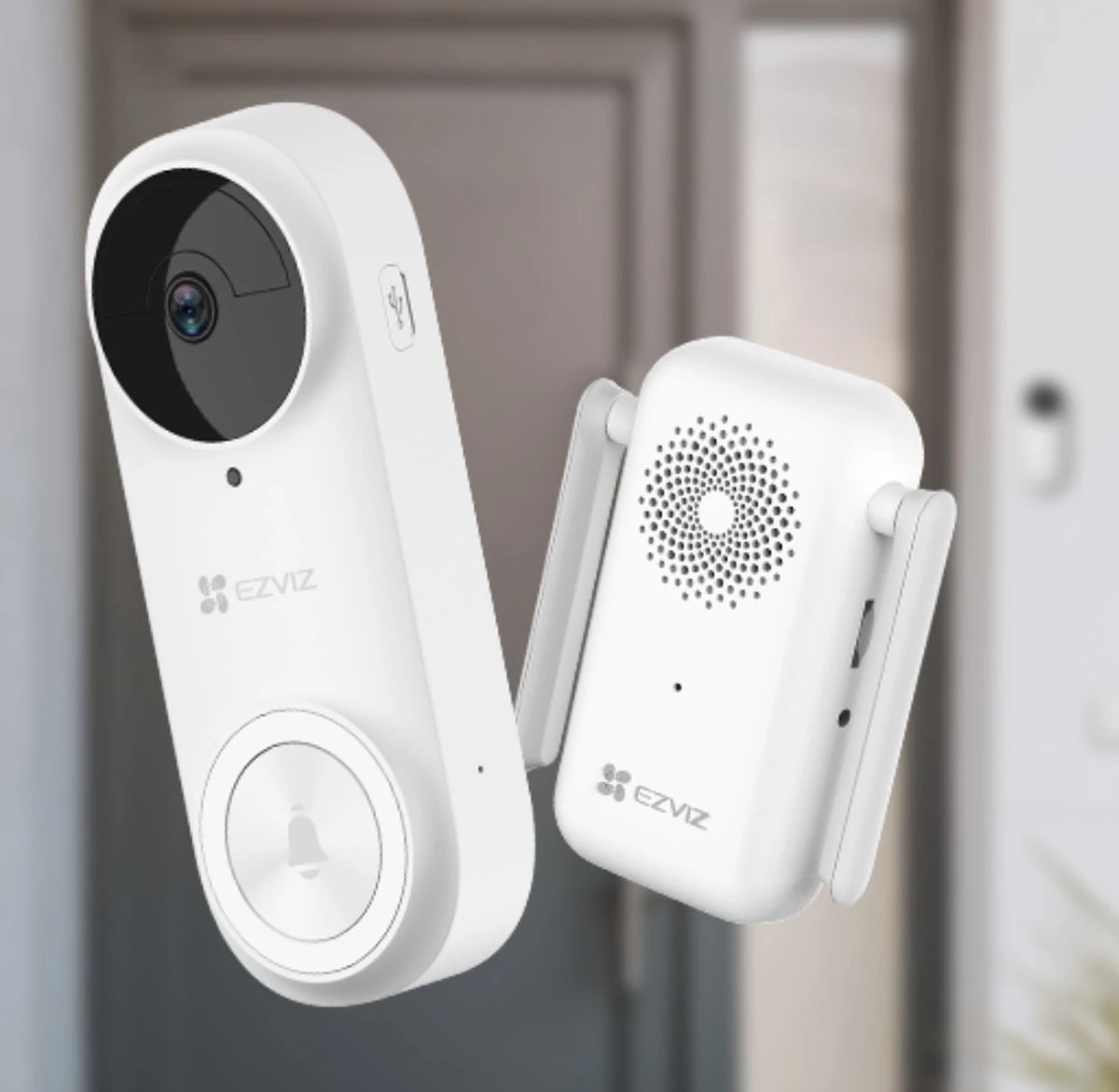 Ezviz DB2 Beldrukker - Slimme Deurbel - Wit - Draadloos - 176-graden Kijkhoek 8 Ezviz DB2 Beldrukker - Slimme Deurbel - Wit - Draadloos - 176-graden Kijkhoek - Afbeelding 8