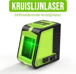 Kruislijnlaser - Groene Laser - Magnetisch Op Te Hangen - Bouwlaser- Waterpas