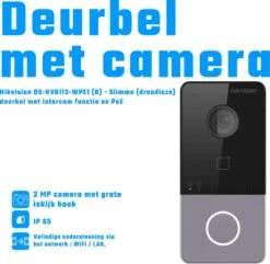 Hikvision - Video Deurbel - Slimme (draadloze) Deurbel Met Intercom Functie En PoE- Tring Deurbel- Deurbel Met Wifi -Makita || Merkloos || Stanley Verkoopwinkel 1200x1172 9