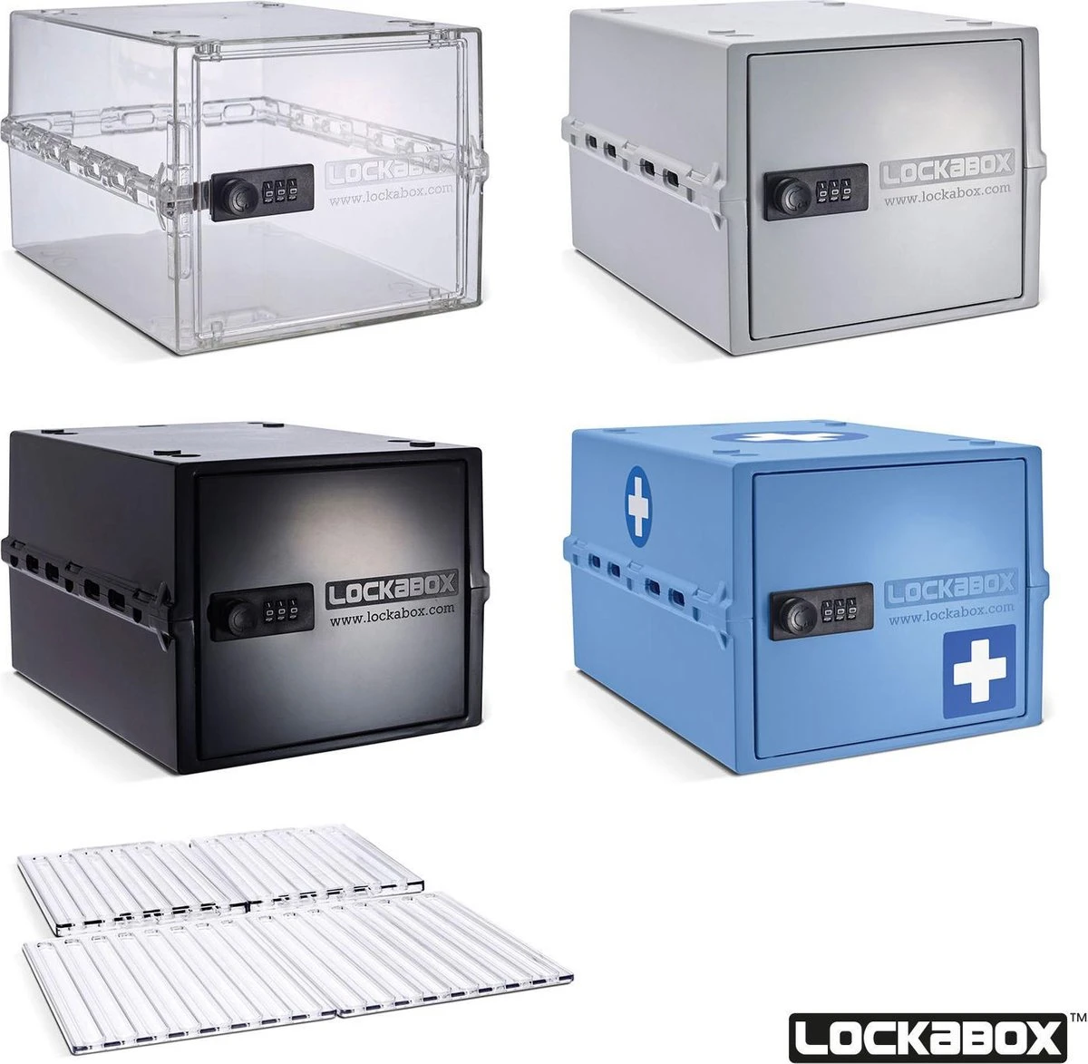 Lockabox One™ Afsluitbare Medicijnkast - Opbergbox Met Cijferslot - Kristal 5 Lockabox One™ Afsluitbare Medicijnkast - Opbergbox Met Cijferslot - Kristal - Afbeelding 5