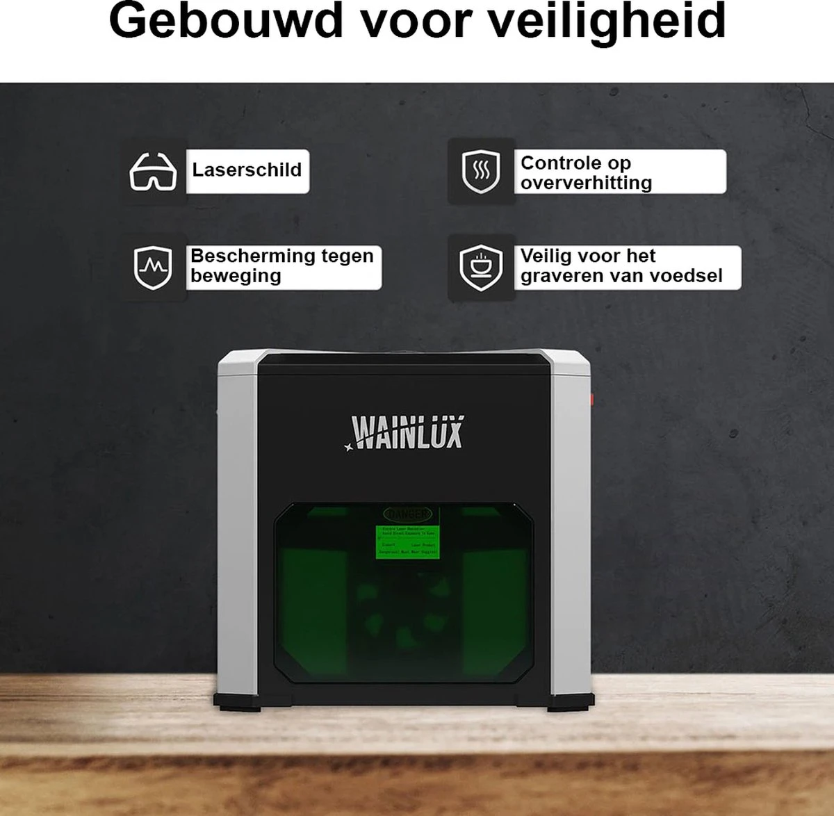Laser Graveermachine - Laser Cutter Wifi Bestuurbaar - Graveermachine Makkelijk Te Installeren - Zwart / 1 7 Laser Graveermachine - Laser Cutter Wifi Bestuurbaar - Graveermachine Makkelijk Te Installeren - Zwart / 1 - Afbeelding 7