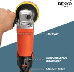 Dekko Tools Polijstmachine - Poetsmachine - AUTO - Marmer - Vloer - Boot Krachtige Motor - Incl. 10 Schijven -Makita || Merkloos || Stanley Verkoopwinkel 1200x1174 18