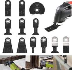 Oscillerende Zaagbladen, 12 Stuks, Kit, Multitool, Oscillerende Gereedschappen, Zaagbladen, Mixen, Multitool, Blades Kit Voor Slijpen/snijden, Universeel Multitool Geschikt Voor Bosch, Fein Multimaster -Makita || Merkloos || Stanley Verkoopwinkel 1200x1174 8