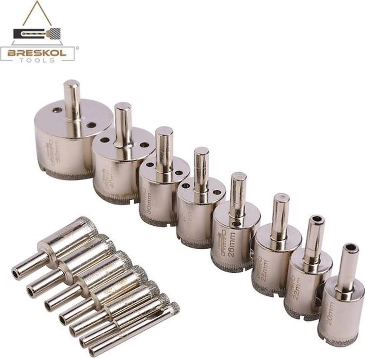 Breskol Diamantboren Set Tegels - Diamantboren -diamant Boren- Tegelboren - Tegelboor - Glasboor - Diamantboor 6 Mm - Diamantboor 8 Mm - Diamantboor Nat - 15 Delige Set - Diamantboor - Diamantborenset - Gatzaag 1 Breskol Diamantboren Set Tegels - Diamantboren -diamant Boren- Tegelboren - Tegelboor - Glasboor - Diamantboor 6 Mm - Diamantboor 8 Mm - Diamantboor Nat - 15 Delige Set - Diamantboor - Diamantborenset - Gatzaag