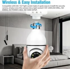 Wifi 360eyes Camera - 1080p-5G-Beveiligingscamera - IP Camera - Camerabewaking - E27 Dikke Fitting- Spy Camera - 2-Weg Audio - Beweeg En Geluidsdetectie - Nachtvisie - Draadloos - Huisdiercamera - Opslag In Cloud & App - Lamp - 360graden -Makita || Merkloos || Stanley Verkoopwinkel 1200x1176 18