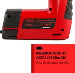 Kibani Accu Tacker - 1300mAh Accu En Oplader - Nietpistool - Handtacker - Spijkerpistool - Incl. LED Verlichting -Makita || Merkloos || Stanley Verkoopwinkel 1200x1177 17