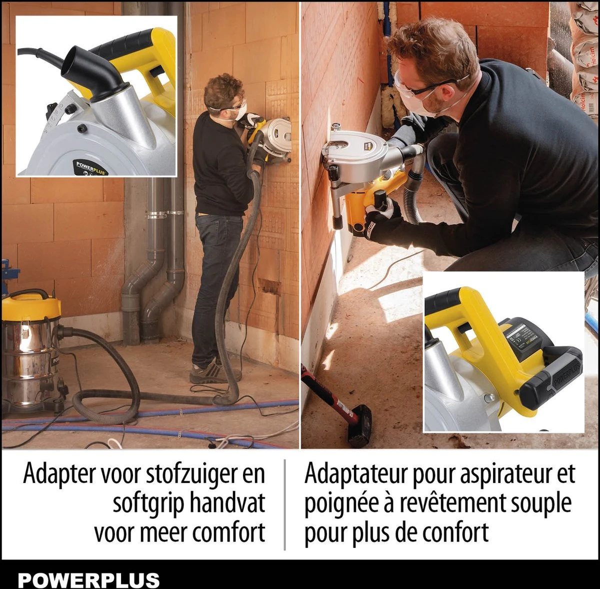 Powerplus POWX0650 Muurfrees - Sleufmachine - Sleuvenfrees - 1800W - 2x Ø150mm - Softstart - Zaagbladen Verstelbaar - Incl. Gereedschapskoffer, 2 Diamantzaagbladen En Stofzuigadaptor 5 Powerplus POWX0650 Muurfrees - Sleufmachine - Sleuvenfrees - 1800W - 2x Ø150mm - Softstart - Zaagbladen Verstelbaar - Incl. Gereedschapskoffer, 2 Diamantzaagbladen En Stofzuigadaptor - Afbeelding 5