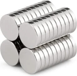 50 Stuks Super Sterke Kleine Platte Zilverkleurige Ronde Neodymium Magneetjes. Magneten Van 10x2mm Voor Op De Koelkast, Het Whiteboard Of Radiatorfolie. -Makita || Merkloos || Stanley Verkoopwinkel 1200x1180 3