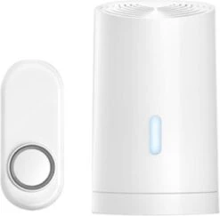 KlikAanKlikUit ACDB-9000AC - Draadloze Deurbel - Ontvanger Op Batterijen - Wit