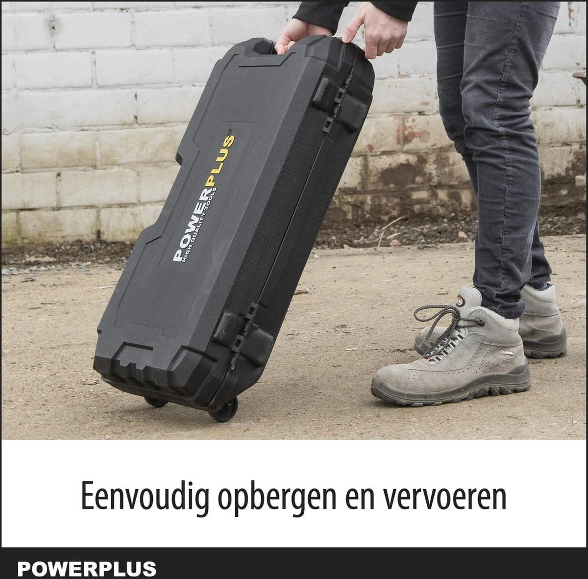 Powerplus POWX11861 Breekhamer - 1700W - 60 Joule - SDS Hex - Trilling Reductie - Incl. Gereedschapskoffer Met Wielen En 2 Beitels - Voor Beton En Steen 5 Powerplus POWX11861 Breekhamer - 1700W - 60 Joule - SDS Hex - Trilling Reductie - Incl. Gereedschapskoffer Met Wielen En 2 Beitels - Voor Beton En Steen - Afbeelding 5