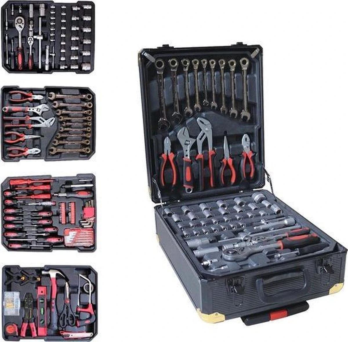 Swiss Kraft - Gereedschapskist Gereedschapset 326 Delig Met Telescopische Handvat 1 Swiss Kraft - Gereedschapskist Gereedschapset 326 Delig Met Telescopische Handvat