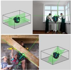 Merkloos FASGet Lijnlasers - Zelfnivellerende Kruislijnlaser 4D Bouwlaser - 8 Tot 16 Lijnen - 360° Graden Roterende Laser - Inclusief Statief En Hardcase -Makita || Merkloos || Stanley Verkoopwinkel 1200x1183 1