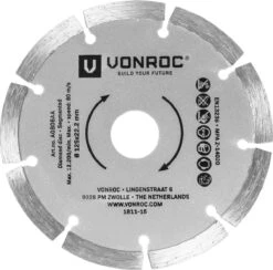 VONROC Diamantschijven Set – Ø125MM – Universeel – 3 Stuks – Segment, Turbo & Volrand -Makita || Merkloos || Stanley Verkoopwinkel 1200x1183 5