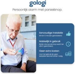 Gologi Slim Persoonlijk Alarm - Paniekknop - Senioren Alarm - Draadloze Alarmknop - Noodknop - Ouderen - WIFI - Melding Op Afstand Via App -Makita || Merkloos || Stanley Verkoopwinkel 1200x1184 21