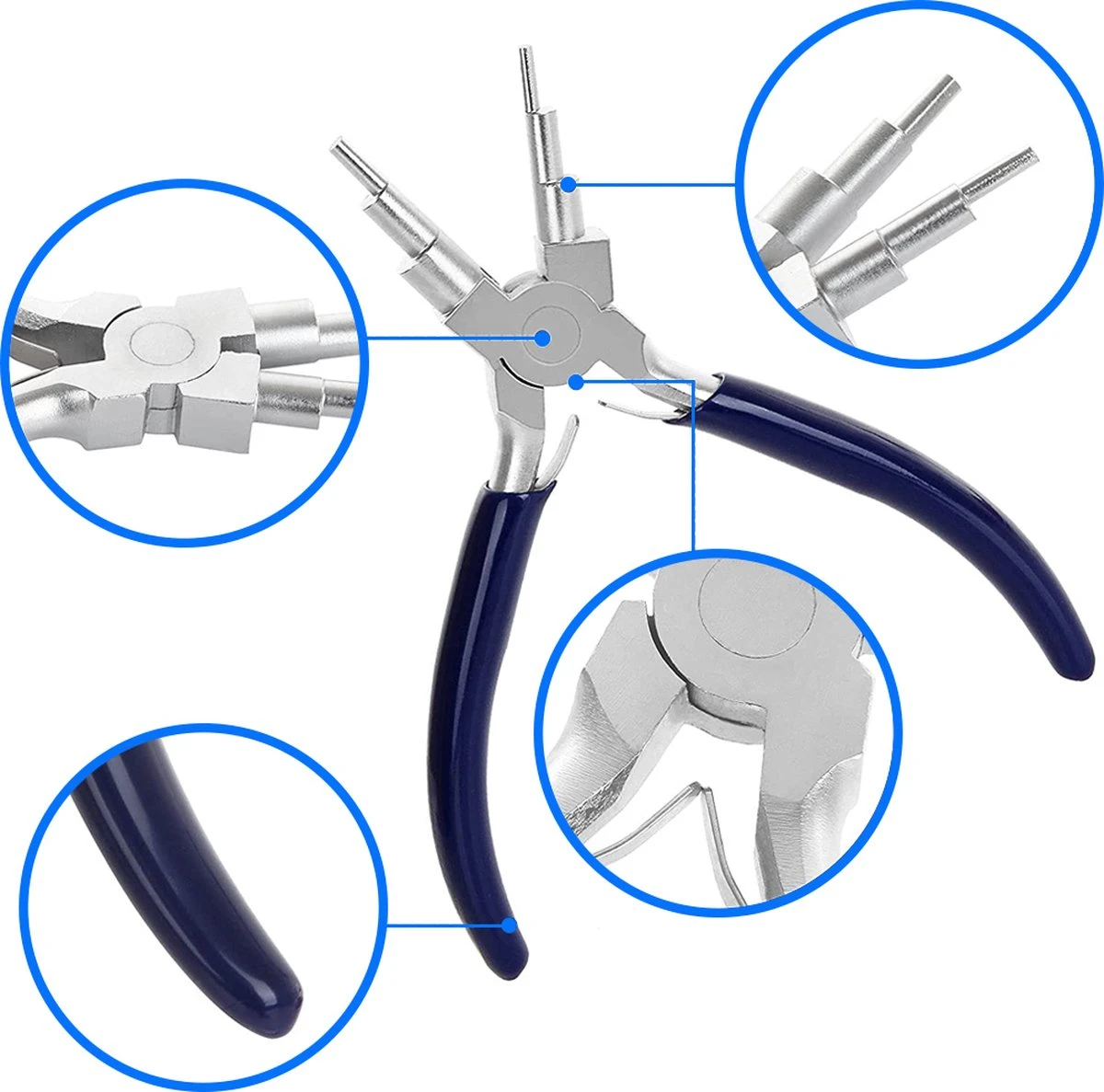 MMOBIEL Sieraden Tang 2-9mm 6 Grootte Lussen Jump Rings Roestvrij Staal 6 MMOBIEL Sieraden Tang 2-9mm 6 Grootte Lussen Jump Rings Roestvrij Staal - Afbeelding 6