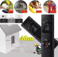 LOUZIR Laser Afstandsmeter - 40 Meter Bereik - 2mm Nauwkeurig - Digitaal Meetapparaat Voor Lengte (m) / Oppervlakte (m2) / Volume (m3) - Binnen En Buiten - Stof- En Spatwaterdicht -Directe En Continue Metingen -Makita || Merkloos || Stanley Verkoopwinkel 1200x1187 8