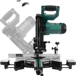 VONROC PRO Afkortzaag - Kapzaag - Verstekzaag – 2200W - Ø255mm – Zaagt Hout, Kunststof En Metaal – Instelbare Snelheid – Zaagcapaciteit 340mm –Verstelbare Tafelverbreders – Trekfunctie – Kantelbaar – Lengtestop - Incl. Zaagblad, Laser & LED 13 VONROC PRO Afkortzaag - Kapzaag - Verstekzaag – 2200W - Ø255mm – Zaagt Hout, Kunststof En Metaal – Instelbare Snelheid – Zaagcapaciteit 340mm –Verstelbare Tafelverbreders – Trekfunctie – Kantelbaar – Lengtestop - Incl. Zaagblad, Laser & LED -Makita || Merkloos || Stanley Verkoopwinkel 1200x1188 11