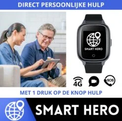 Persoonlijk Alarm Horloge Voor Ouderen - SOS KNOP - Valdetectie - Alarm Horloge Senioren - Hartslag & Bloeddruk - SpO2 - Medicatie Alarm - Persoonsalarm - GPS Horloge Senior - Smartwatch Voor Ouderen - Persoonlijke Alarmen - App En Simkaart -Makita || Merkloos || Stanley Verkoopwinkel 1200x1188 24