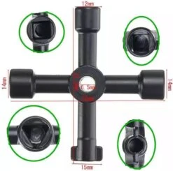 Universele 4 Weg Sleutel- Schakelkastsleutel- Driehoek Sleutel - Multitool- Zwart -Makita || Merkloos || Stanley Verkoopwinkel 1200x1189 12