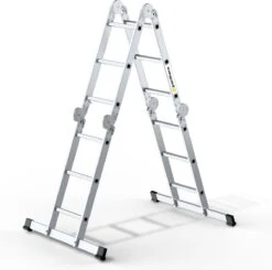 Panthera - Vouwladder 4 X 3 Treden Met Platform - Multifunctionele Ladder - Lichtgewicht Aluminium -Makita || Merkloos || Stanley Verkoopwinkel 1200x1189 13