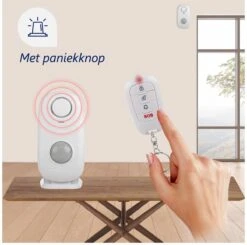 Smartwares SMA-40150 Alarmsysteem - Bewegingssensor - 60 M Bereik - 2 Afstandsbedieningen - 100 DB -Makita || Merkloos || Stanley Verkoopwinkel 1200x1189 22