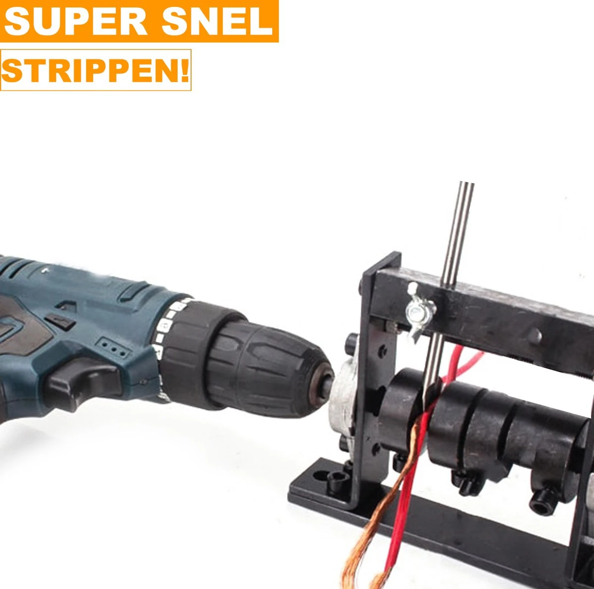 Happyment Kabelstripper Machine - Extra Accessories - Kabelpeller - Draadstripper - Automatische Striptang - Stripmachine - Elektrisch - Koper 3 Happyment Kabelstripper Machine - Extra Accessories - Kabelpeller - Draadstripper - Automatische Striptang - Stripmachine - Elektrisch - Koper - Afbeelding 3