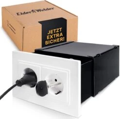 BERKATMARKT - Elder Welder® Veilig Voor Stopcontacten, Klein, Discreet, Wandkoffer, Sterk, Geheime Contactdoos Voor Het Opbergen Van Geld, Geheime Verstopplaats In Zilver, Huis, Met Sleutel, Geheime Koffer