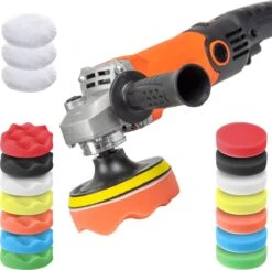 Dekko Tools Polijstmachine - Poetsmachine - AUTO - Marmer - Vloer - Boot Krachtige Motor - Incl. 10 Schijven