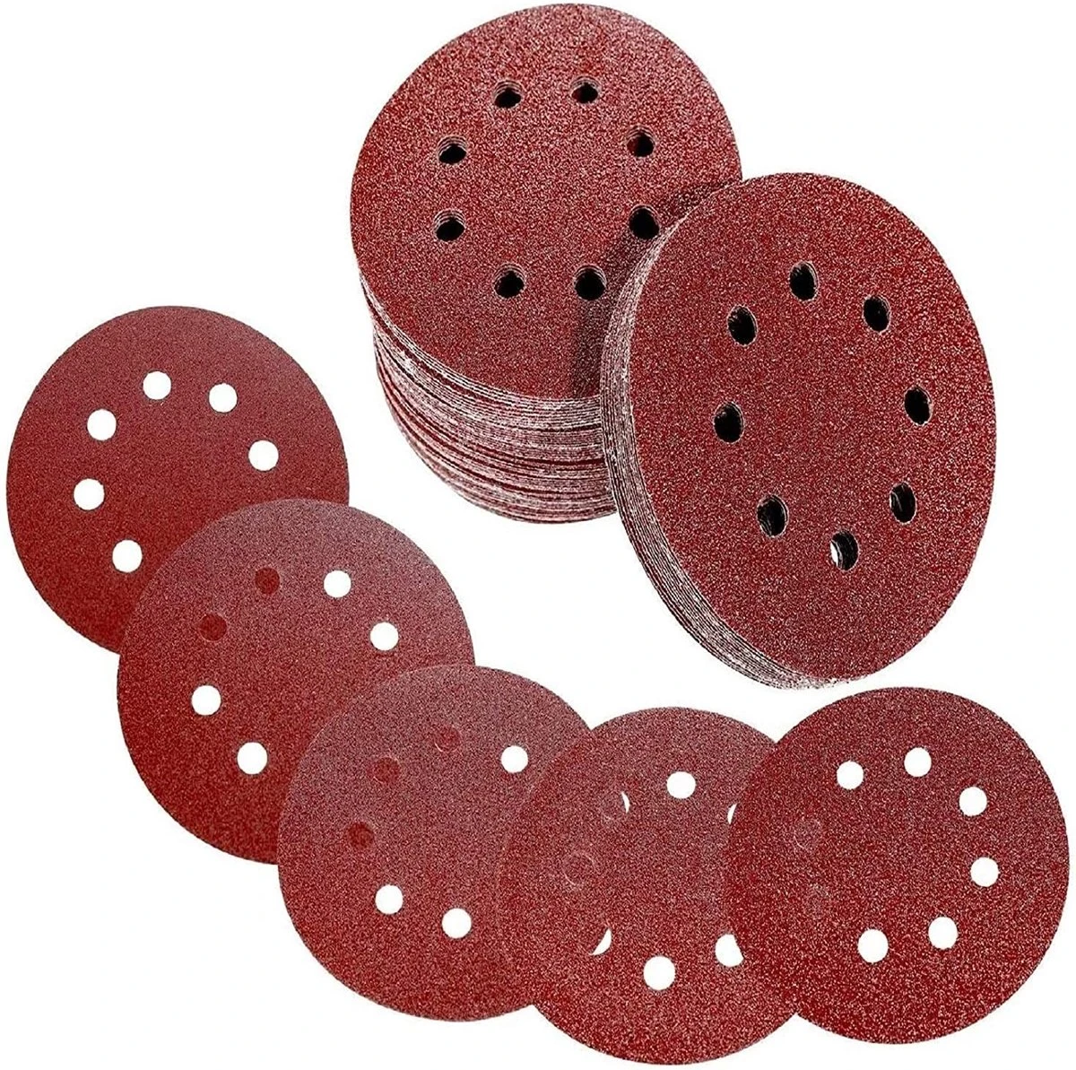 Faseras Schuurschijf/Schuurpapier Set - 120 Stuks - 125MM - 60/80/120/180/240 Grit - Klittenbandbevestiging - Voor Excentrische Schuurmachines 1 Faseras Schuurschijf/Schuurpapier Set - 120 Stuks - 125MM - 60/80/120/180/240 Grit - Klittenbandbevestiging - Voor Excentrische Schuurmachines