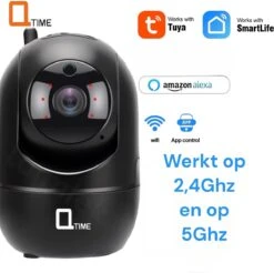 Tuya Premium 1080P Draadloze Mini IP Camera WiFi Babyfoon (honden Huisdier-camera) CCTV Indoor 2.4Ghz & 5Ghz Wifi Beveiligings Camera 2-Weg Audio Met Instelbare Bewegingsdetectie Ondersteund Amazon Alexa Echo Alle TUYA Gebaseerde Apps..