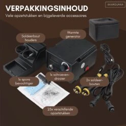 Akamduman Houtbrander Set Voor Pyrografie - 23 Opzetstukken + 2 Soldeerbouten, Inclusief Tas En Temperatuur Instelbaar -Makita || Merkloos || Stanley Verkoopwinkel 1200x1194 16