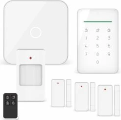 ELRO AS90S Home+ Slim Draadloos Alarmsysteem – Wifi – GSM Functie – Als Beste Getest - Met Basisstation, Controlepaneel, Bewegingsmelder, 3x Deur/Raam Contact En Afstandsbediening