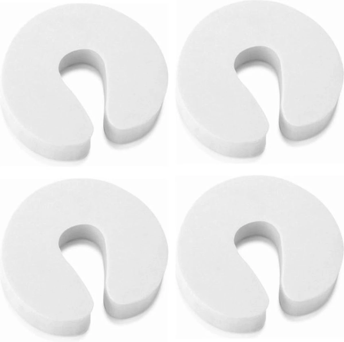 Deurstopper - Deurklem - Foam - Kinderbeveiliging Deurstopper - Deurbescherming - Deurklink Bescherming - Deurklink Buffer 4 STUKS - WIT - 4 Stuks 1 Deurstopper - Deurklem - Foam - Kinderbeveiliging Deurstopper - Deurbescherming - Deurklink Bescherming - Deurklink Buffer 4 STUKS - WIT - 4 Stuks
