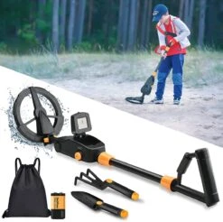 Multic MD-3XL - Metaaldetector - Metaaldetector Voor Kinderen & Volwassenen - Met Schep & Graafvork - Pintpointer