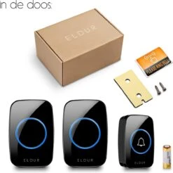 Eldur® Draadloze Deurbel - 2 Ontvangers - Plug & Play Doorbell - Batterij Inbegrepen -Makita || Merkloos || Stanley Verkoopwinkel 1200x1195 51