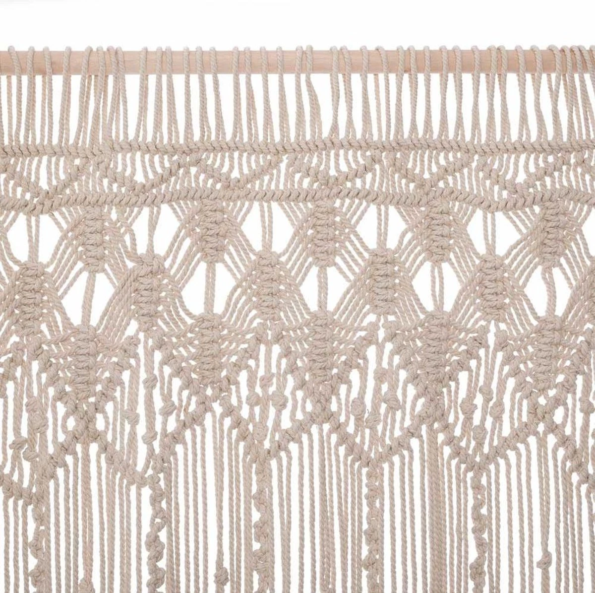 Merkloos Eazy Living Macramé Gordijn 90 X 200 Cm Ophelia 2 Merkloos Eazy Living Macramé Gordijn 90 X 200 Cm Ophelia - Afbeelding 2